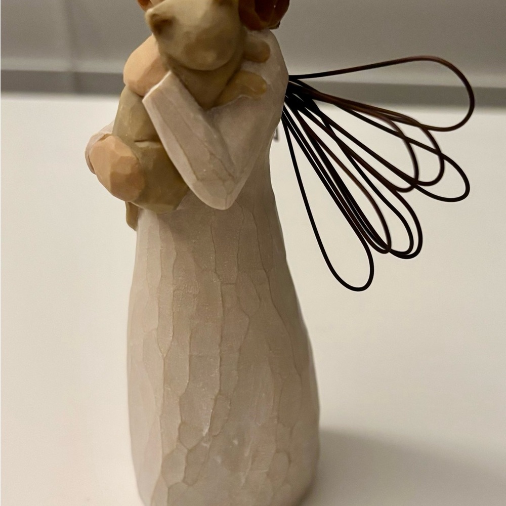 Willow Tree “With Affection” 2003 Demdaco Angel with Cat Figure
